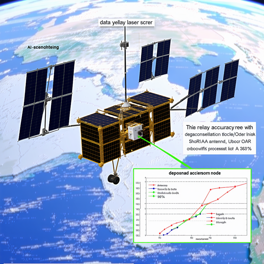A Spacecraft With A Large Solar Panel On Its Side, Floating In The Air