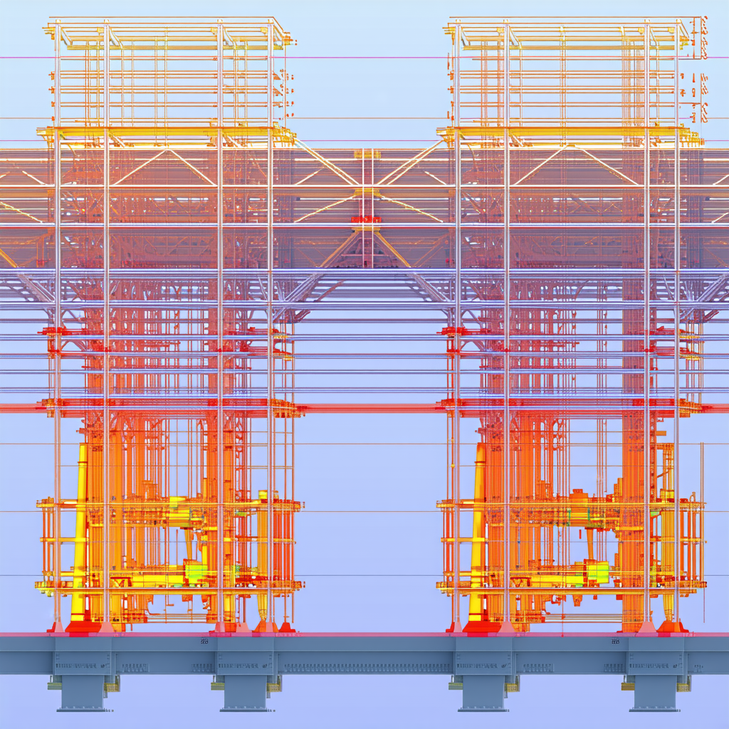 The Image Is A 3d Model Of A Bridge, Showcasing Its Structure And Design
