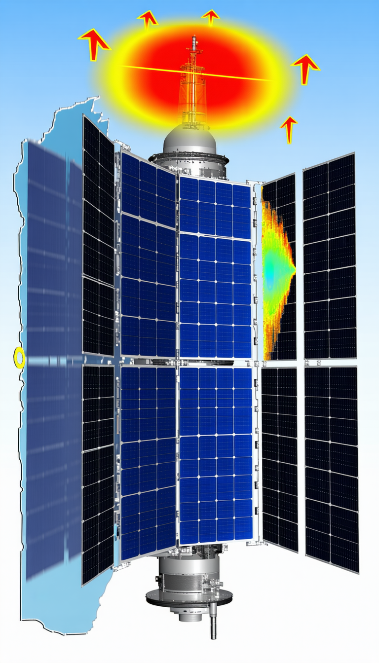 A Large Solar Panel Is Mounted On The Side Of A Building
