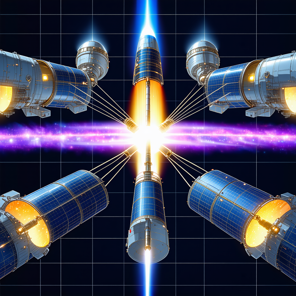 In The Image, There Is A Group Of Five Blue Cylinders Arranged In A Circle