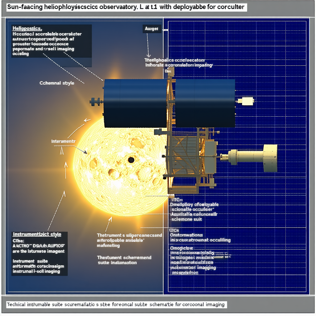 The Image Is A Diagram Showing The Different Parts Of A Sun-facing Heliophysics Observatory