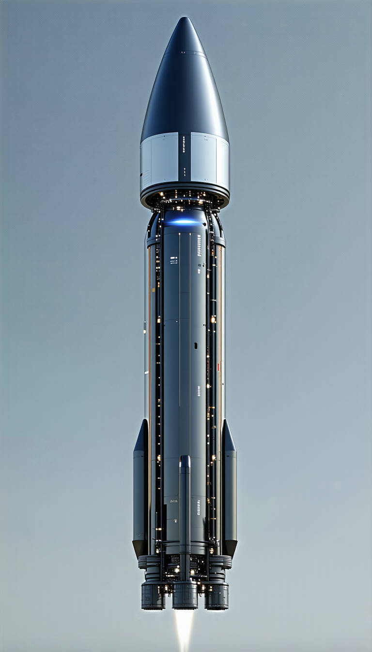 A Large, Futuristic-looking Spacecraft Is Shown In A Close-up View