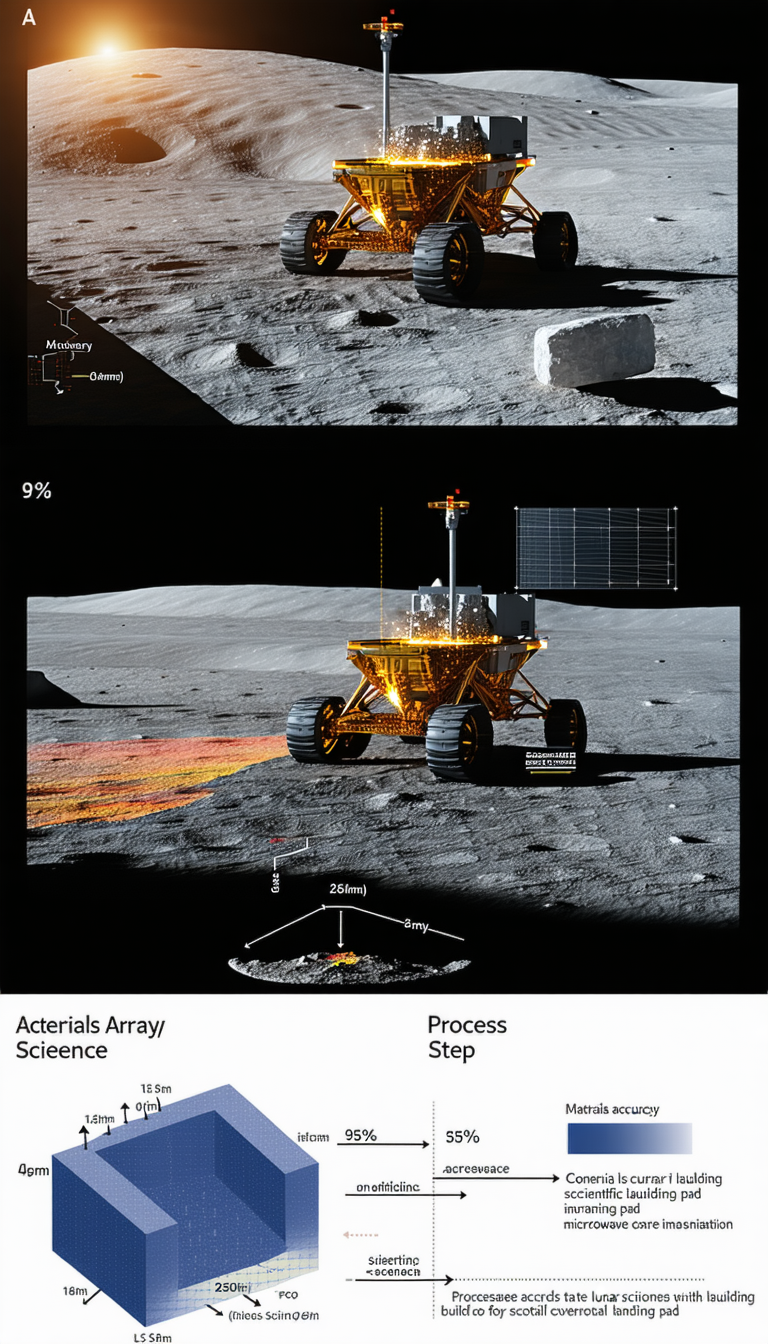 A Yellow Rover On The Surface Of A Planet