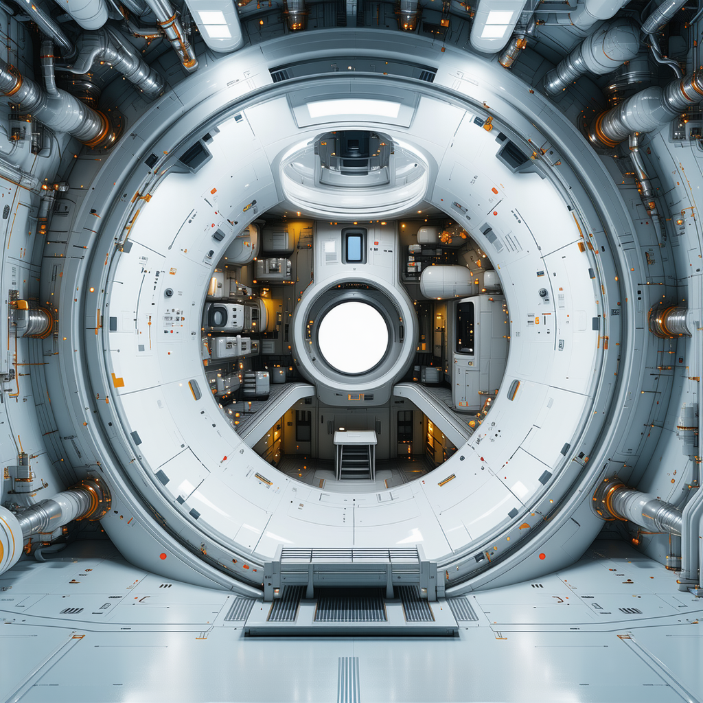 The Image Is A Computer-generated (cgi) Representation Of A Large, White