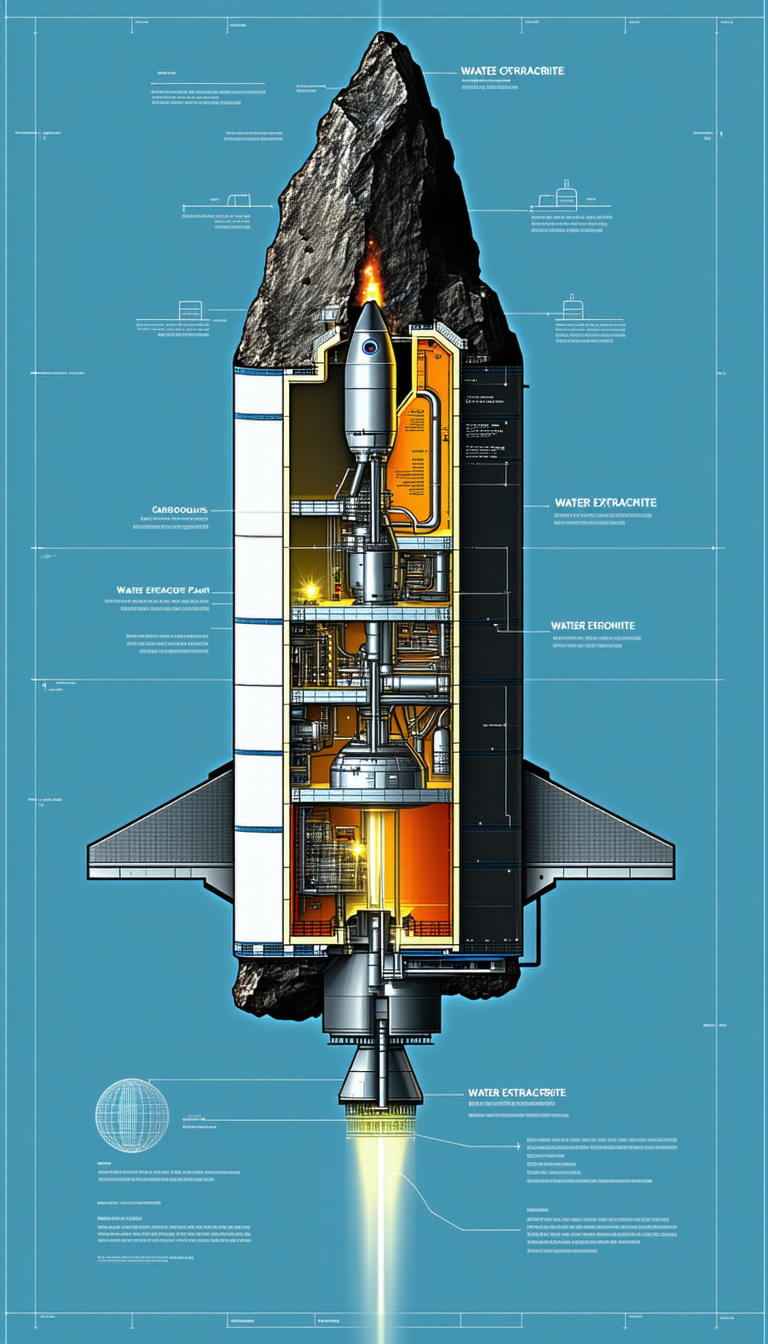 A Space Shuttle Is Shown In A Diagram, With Its Various Components Labeled