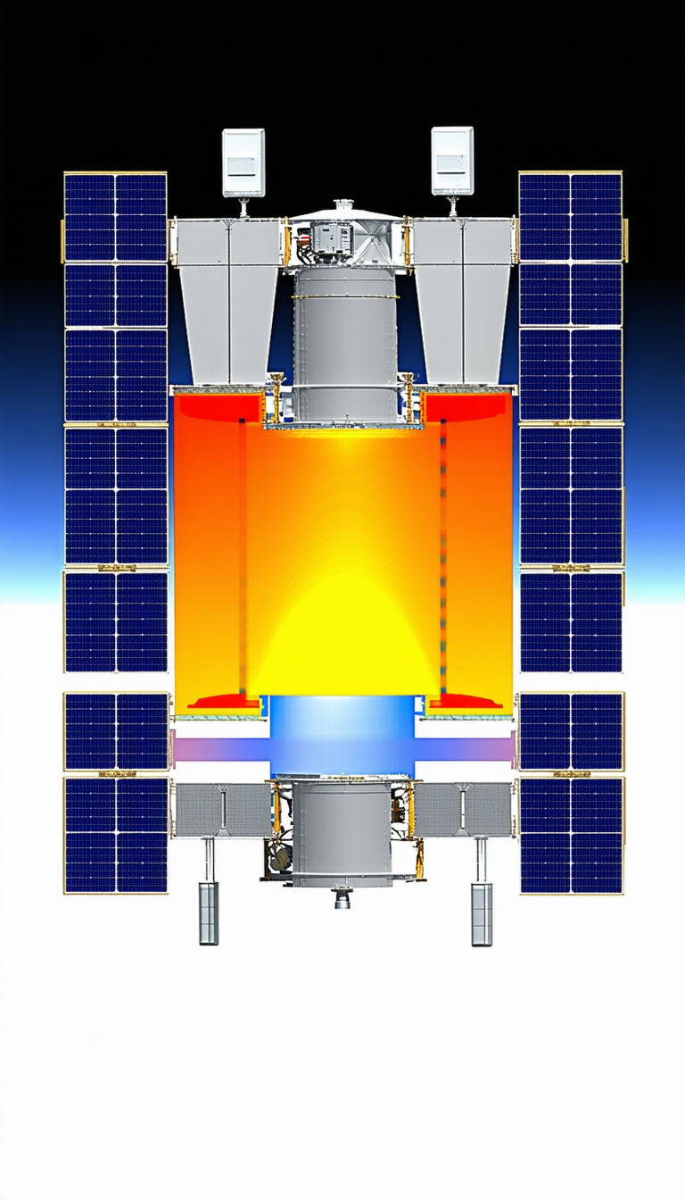 A Large, Futuristic Spacecraft With A Sleek Design