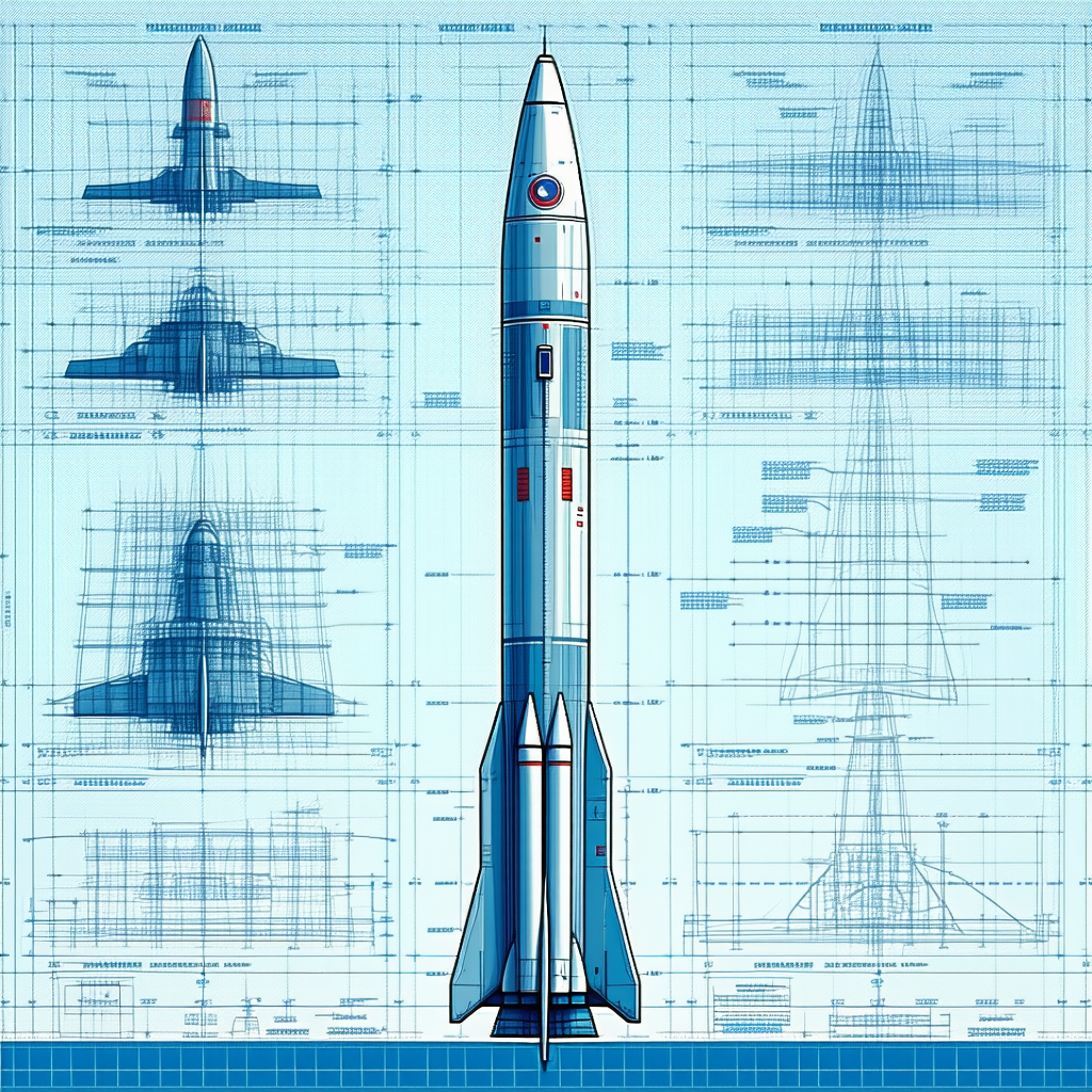 blue rocket ship shown series