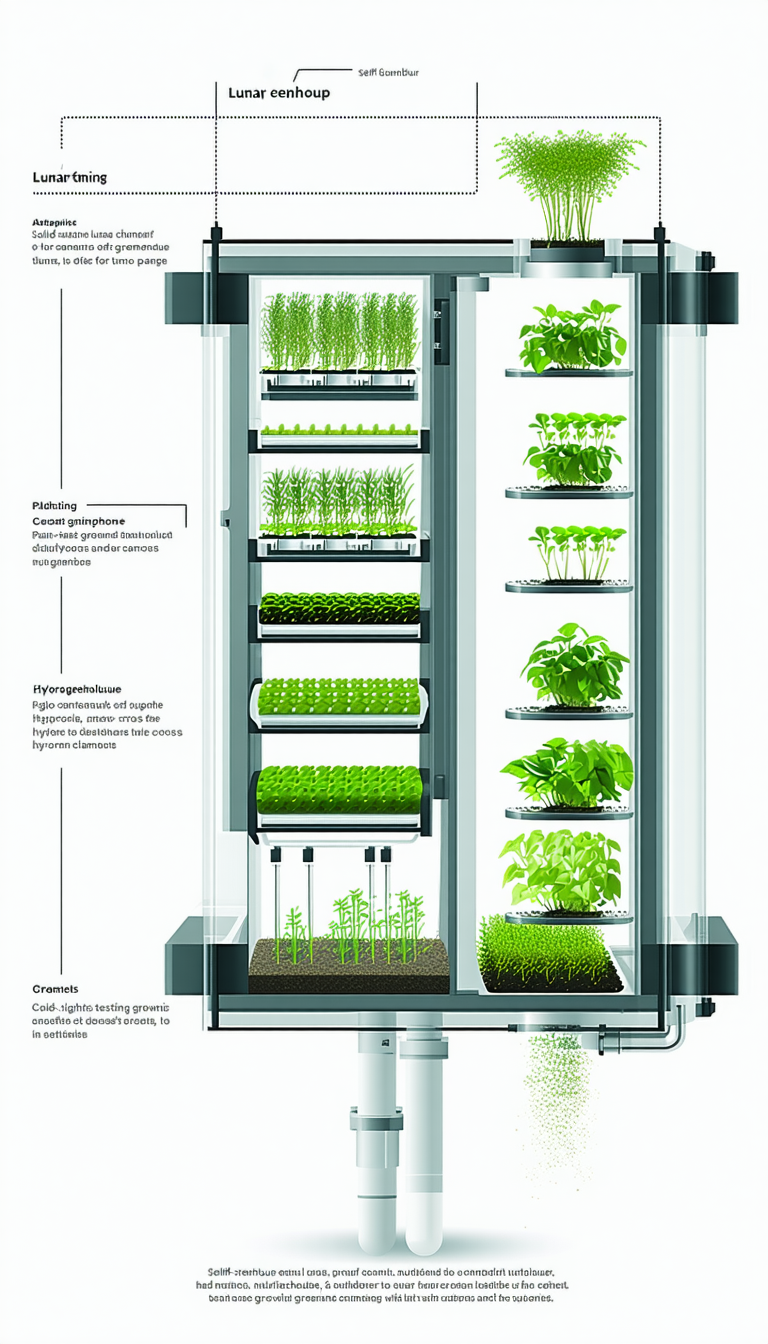 A Large, Multi-layered Greenhouse Filled With Various Plants