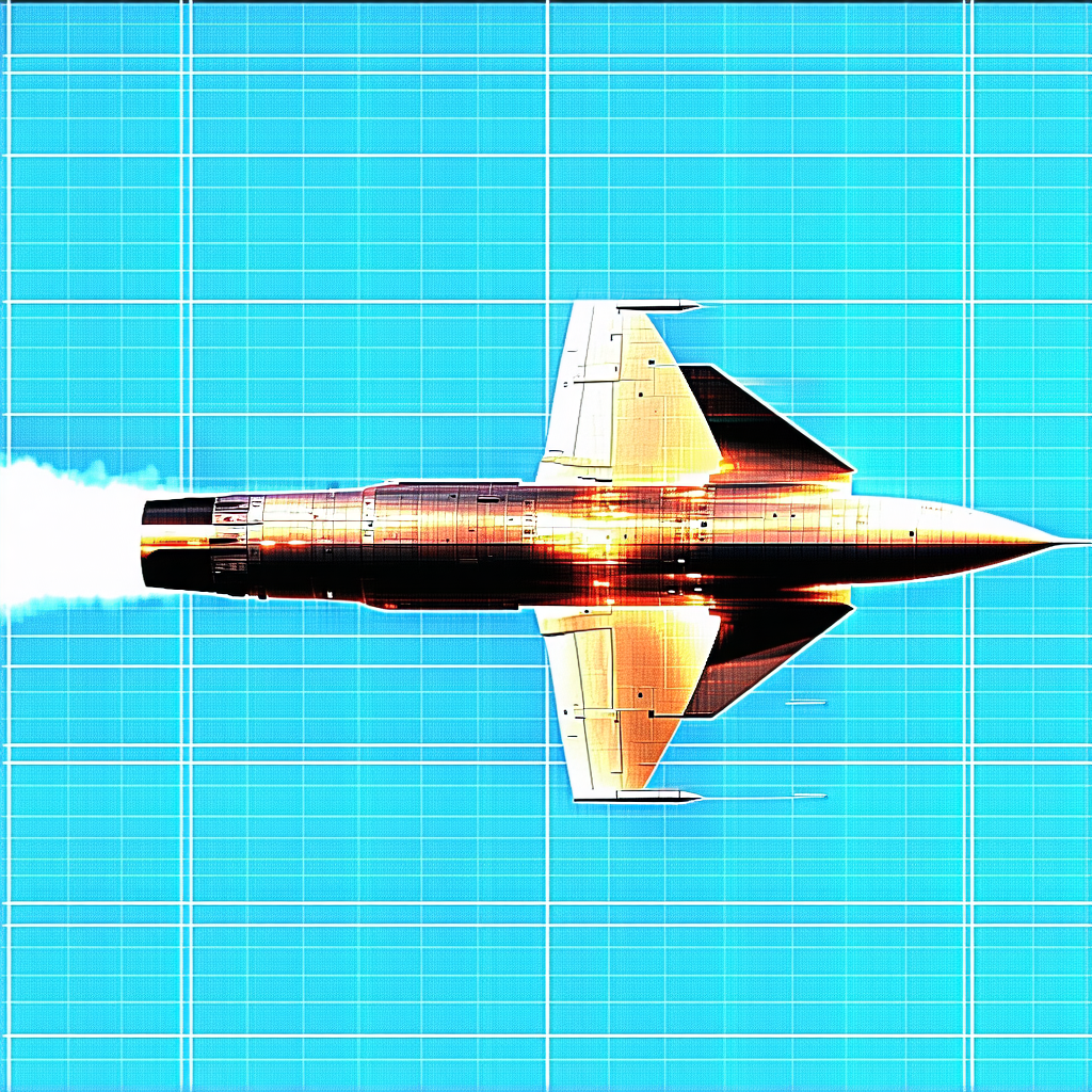 A Jet Is Flying Through The Sky, Leaving A Trail Of Smoke Behind It