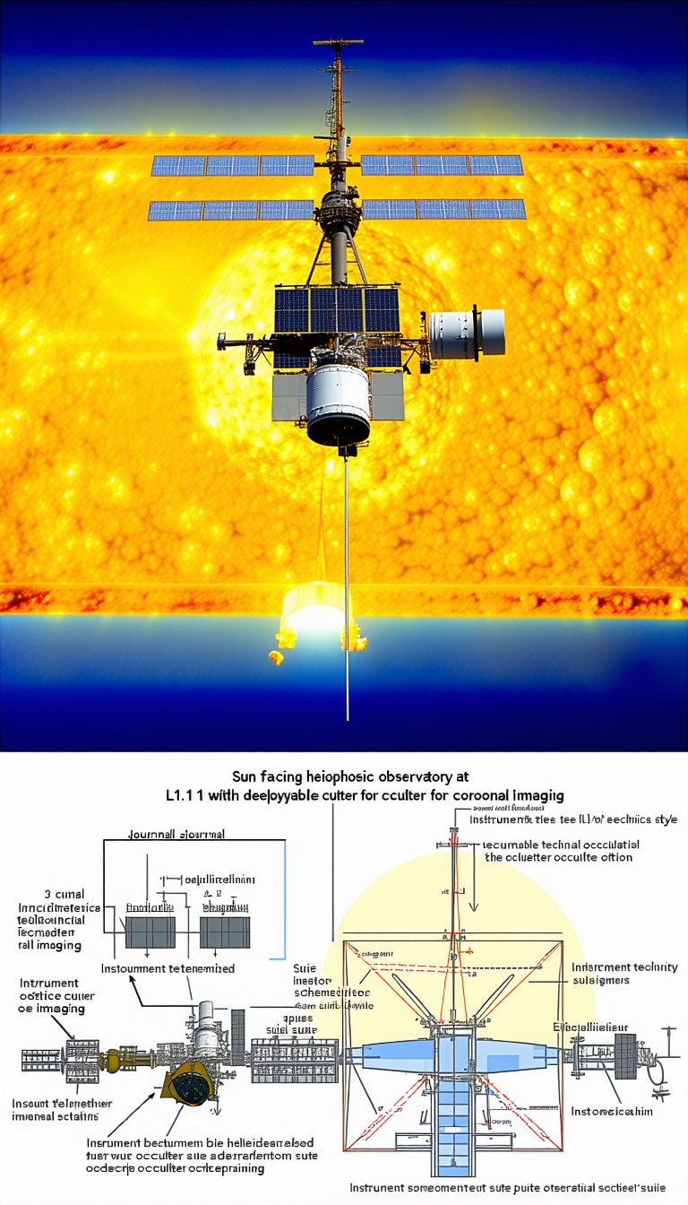 A Spacecraft With A Solar Panel On Its Side, Floating In The Sky