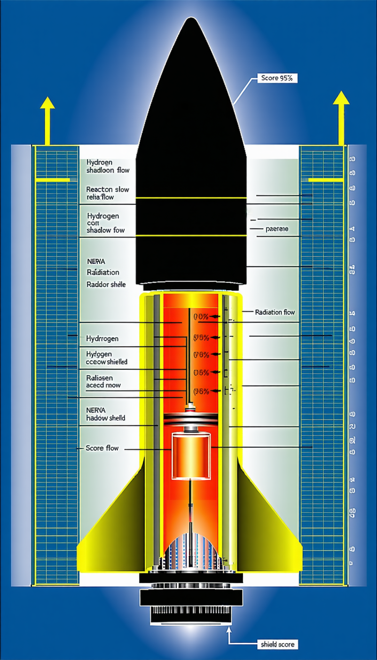 The Image Is A Diagram Of A Rocket Engine, Showing The Various Components And Their Functions