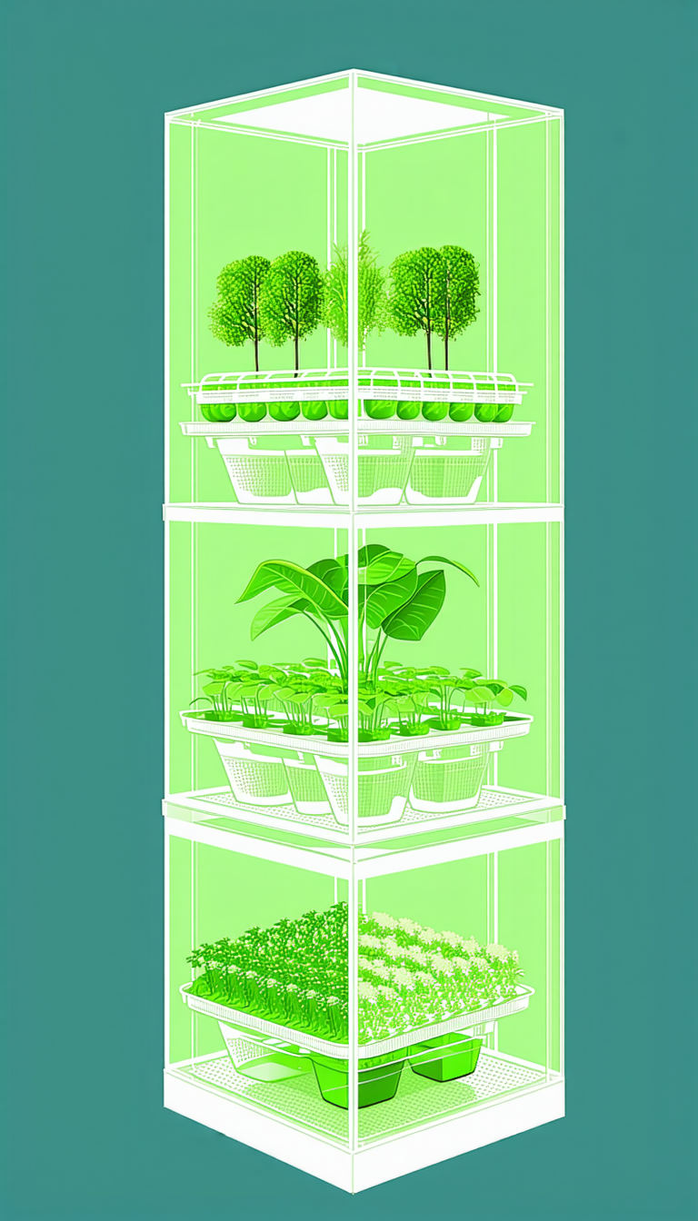 A Greenhouse Filled With Various Plants