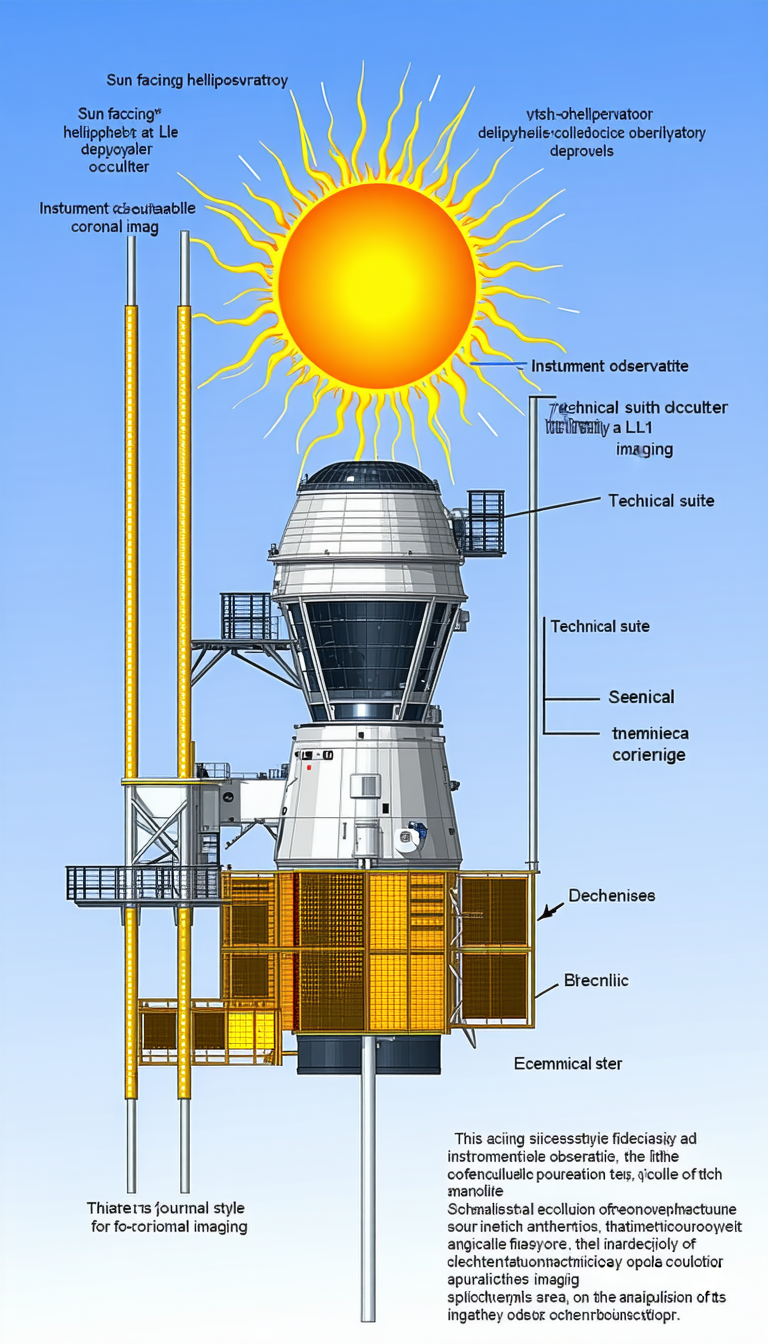 A Large White Structure With A Yellow Sun On Top Is Shown In A Blue Sky