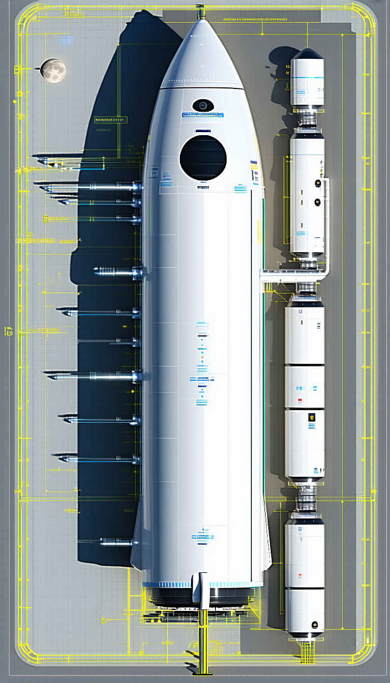 A Large White Space Shuttle Is Shown In A Computer-generated Image