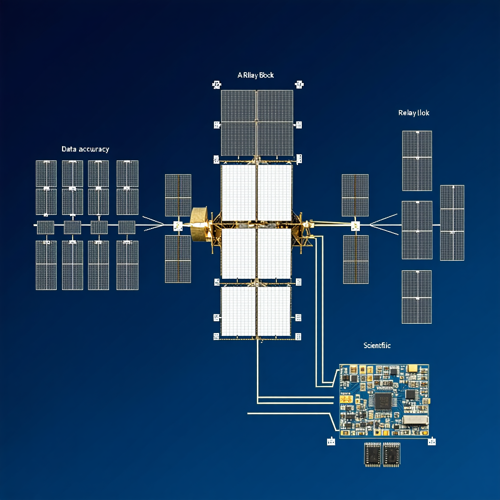 The Image Is A Diagram Of A Spacecraft, Showing Its Various Components And Their Connections