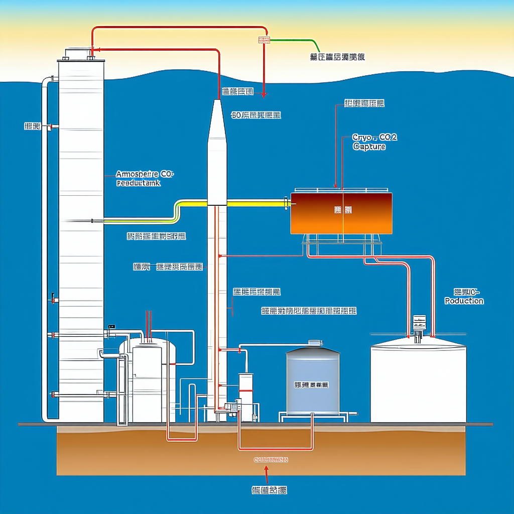 The Image Is A Blue And White Diagram Of A Chemical Plant