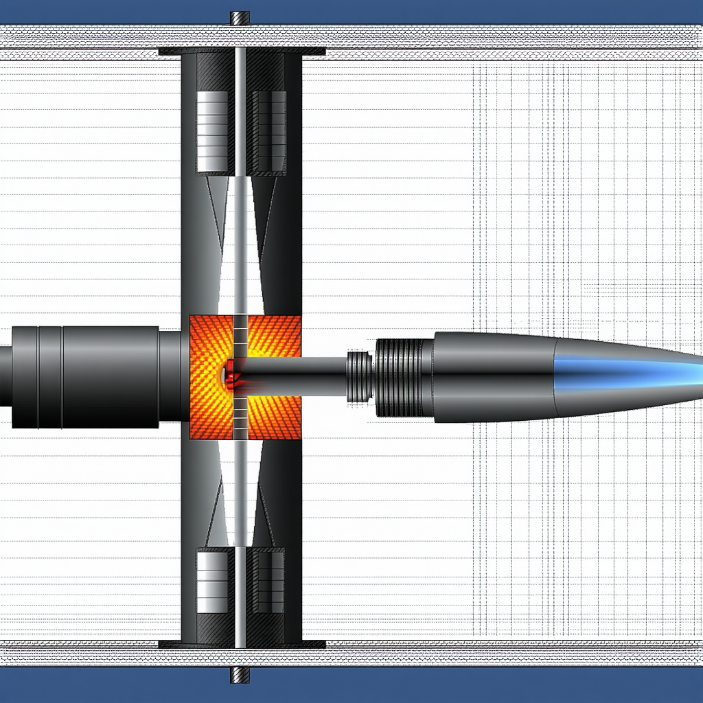 A Blue Background Is Used To Display A Graphic Of A Bullet