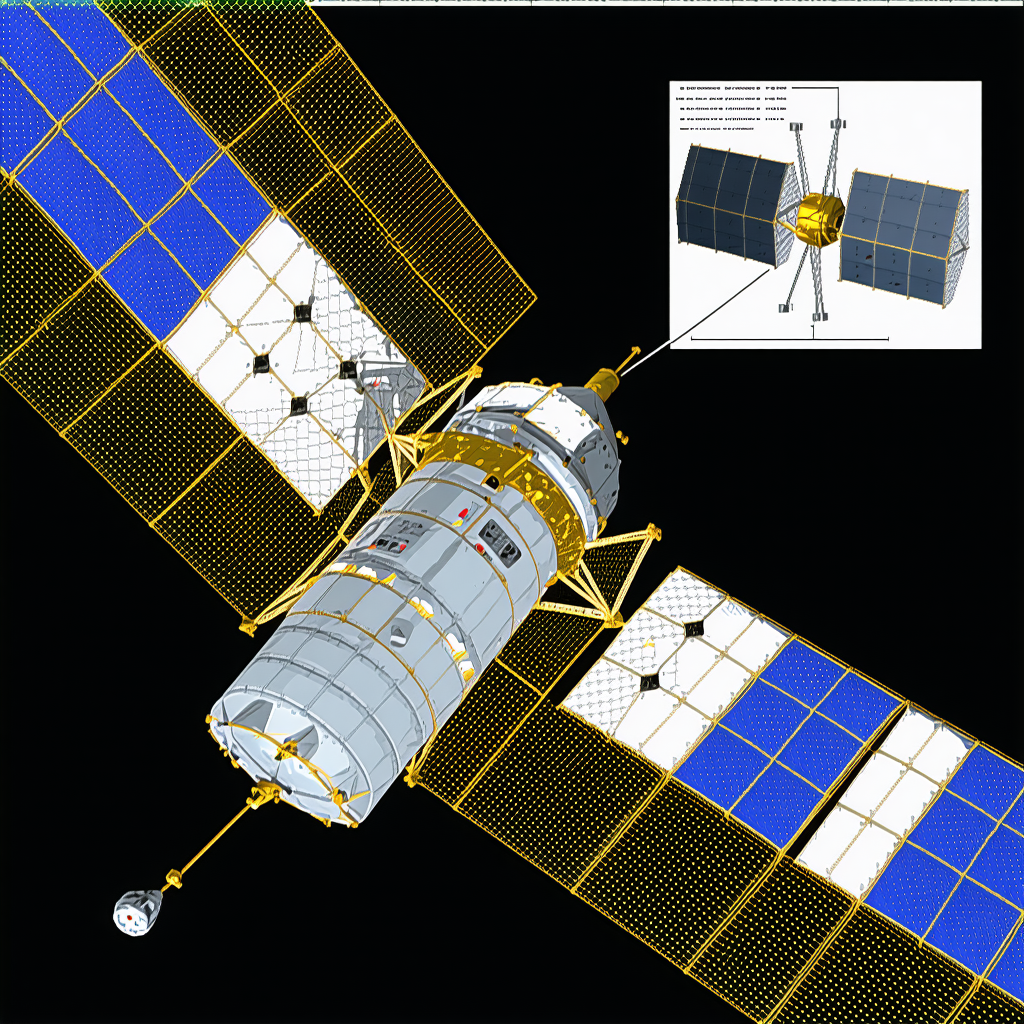 computer-generated (CGI) representation spacecraft
