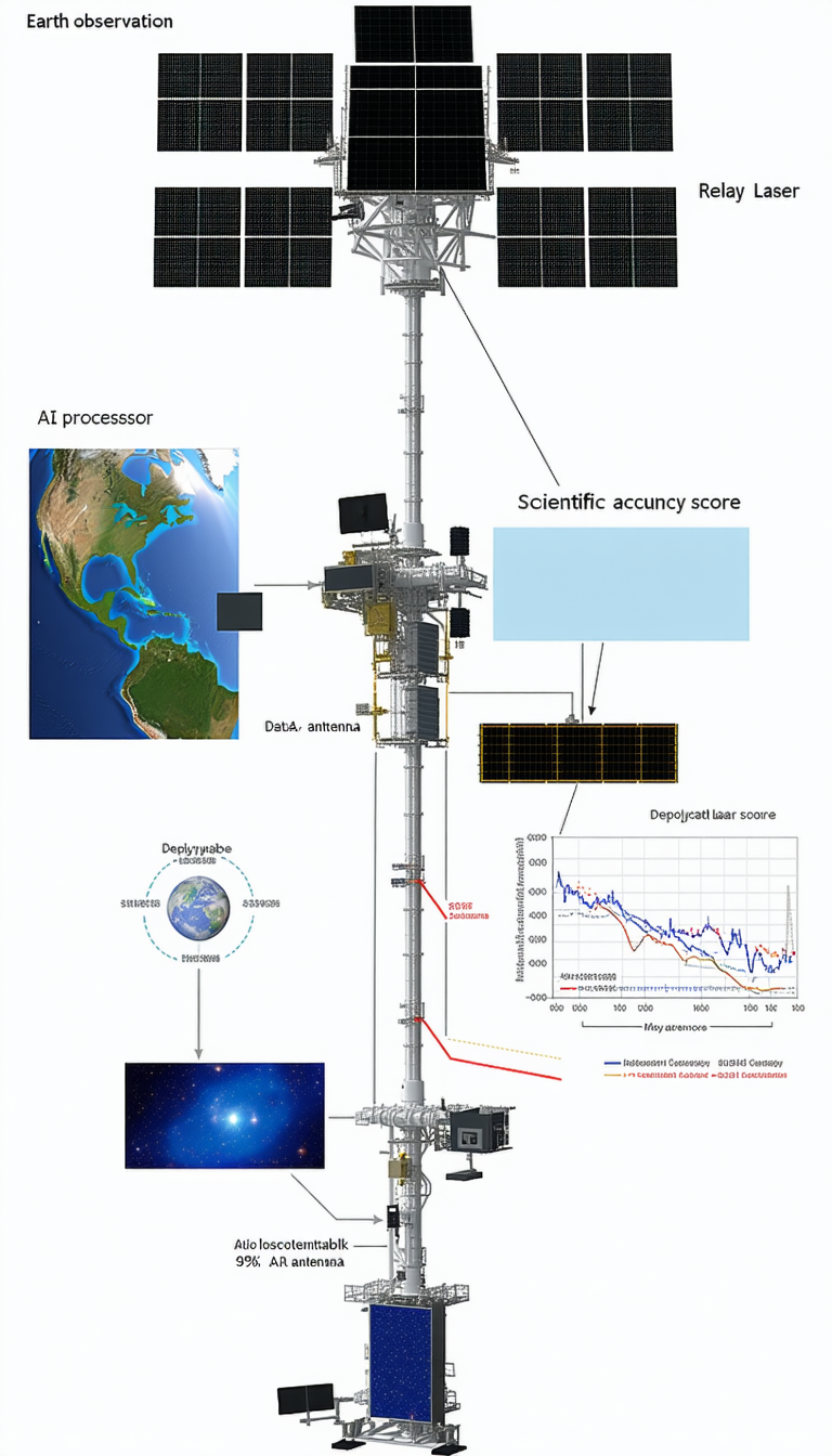 diagram showing relationship between satellite
