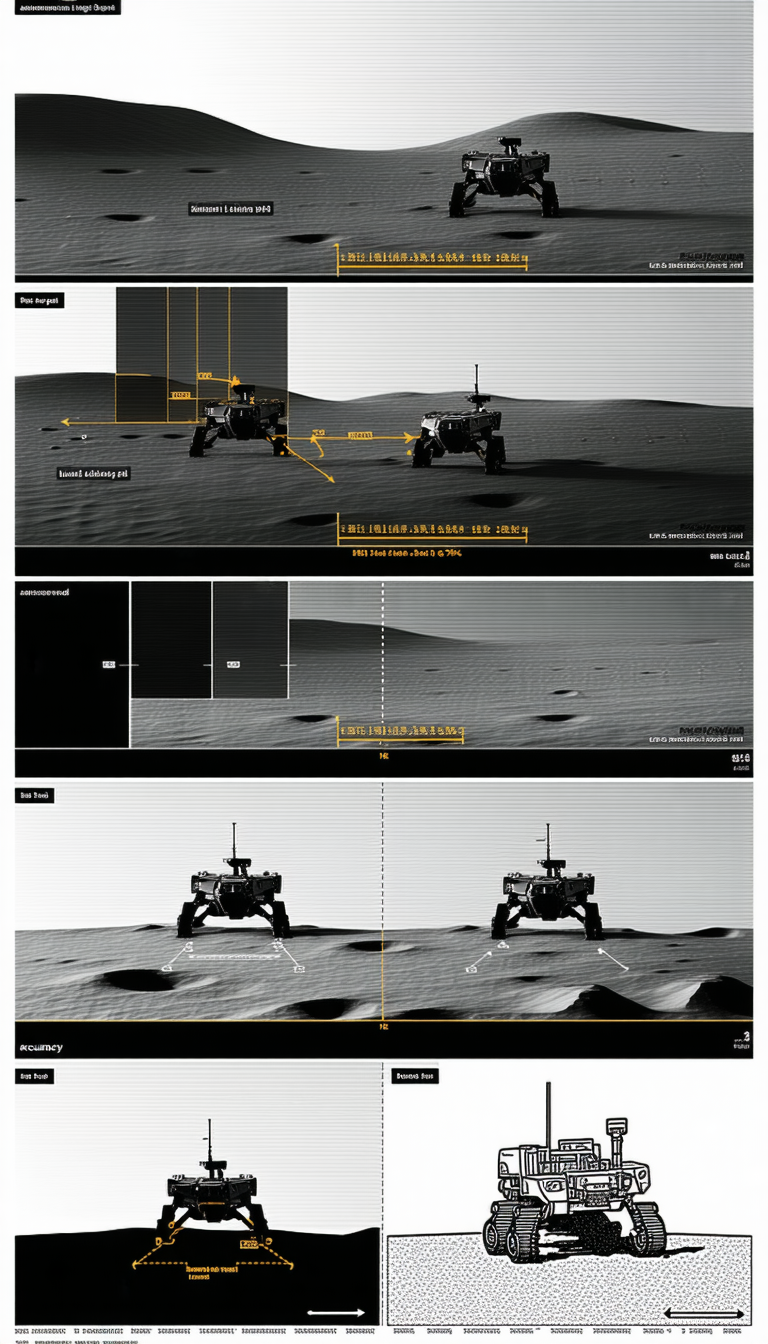 The Image Is A Split-screen Display Of Two Robotic Vehicles On A Sandy Surface