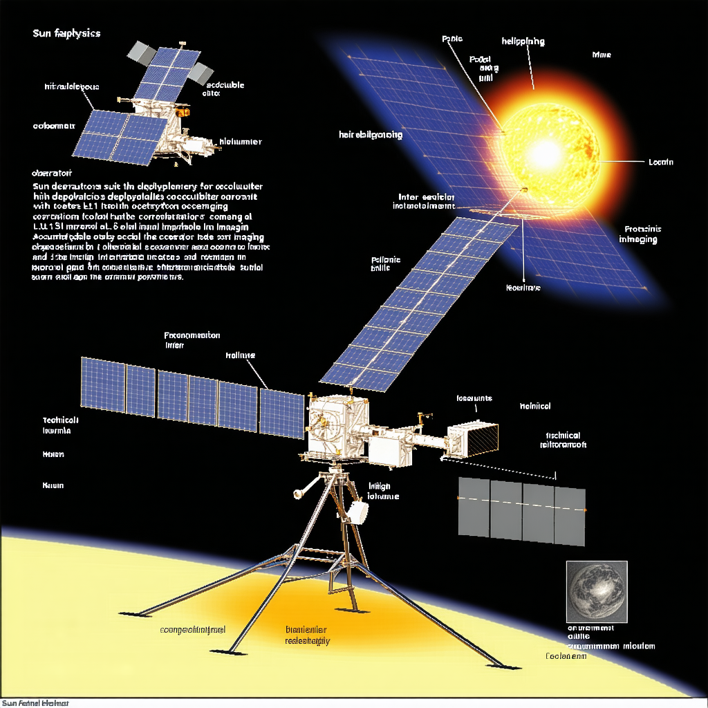 A Large Satellite, Which Appears To Be A Space Station, Floating In The Air