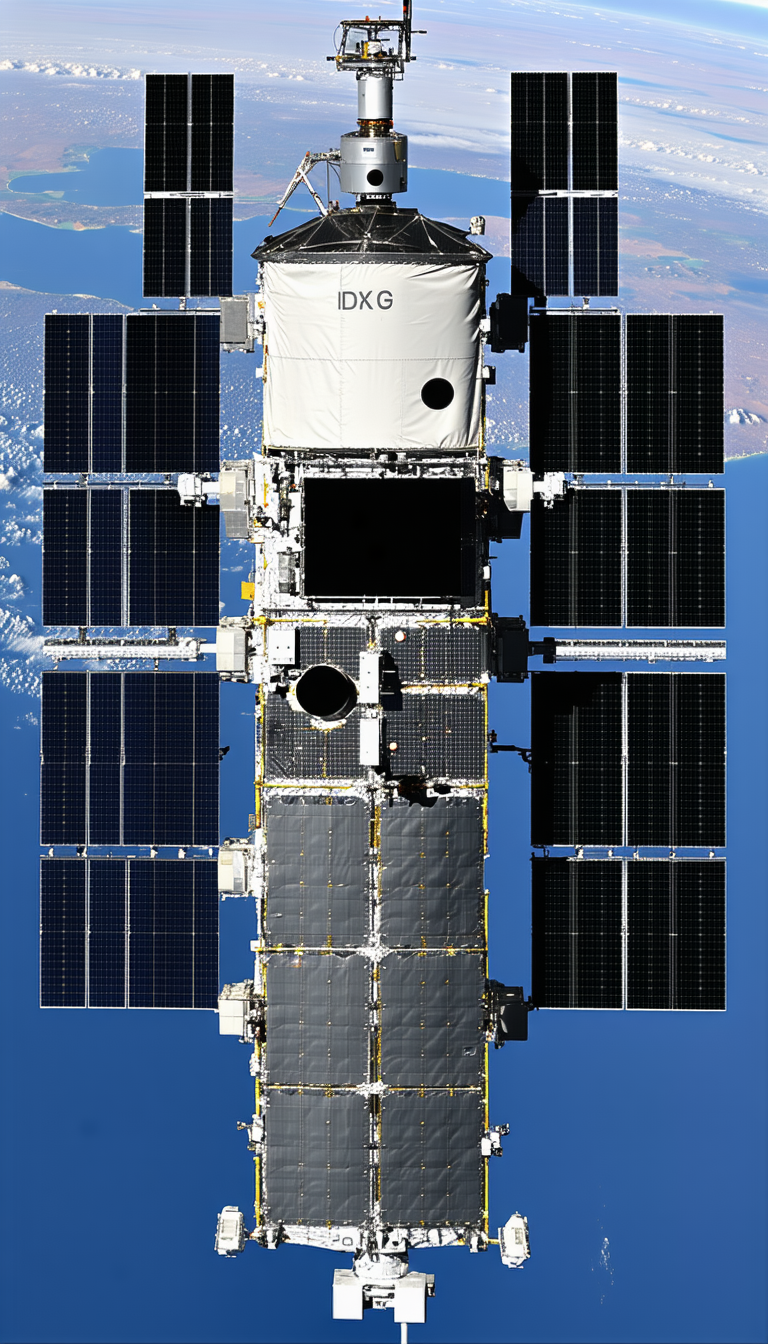 A Space Shuttle Is Shown In A Close-up View, With Its Hatch Open