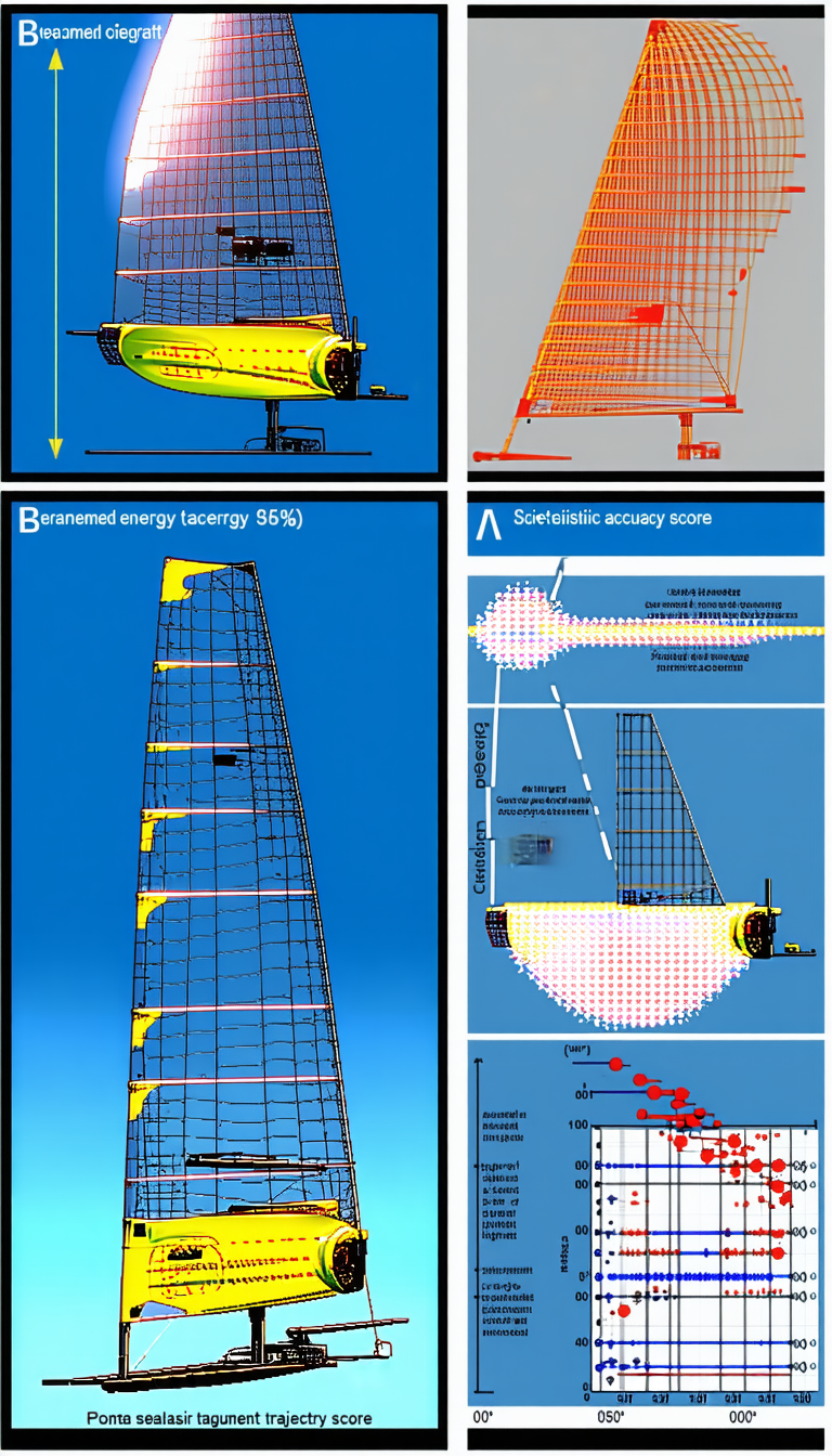 The Image Is A Collection Of Four Diagrams, Each Showing A Different Aspect Of A Boat