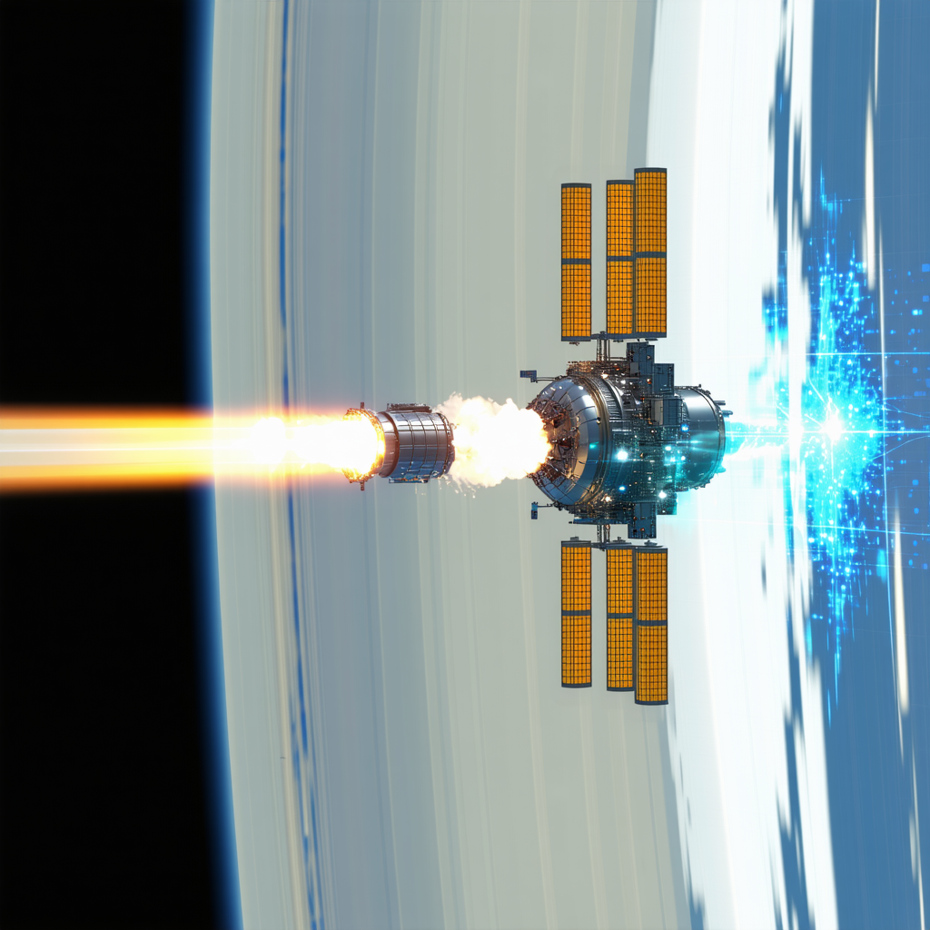 A Space Shuttle Is Shown In The Image, Flying Through The Air And Leaving A Trail Of Smoke Behind It