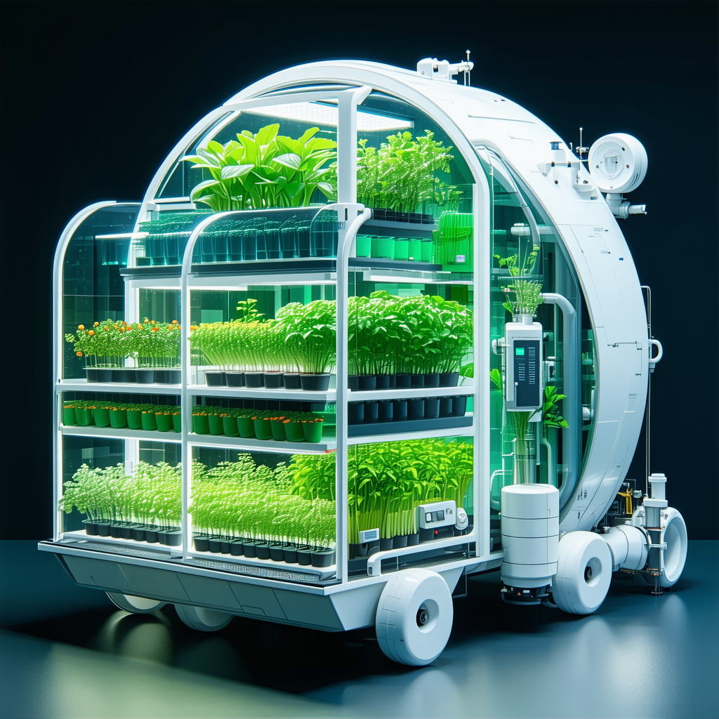 A Large, White, And Round Structure That Houses A Variety Of Plants