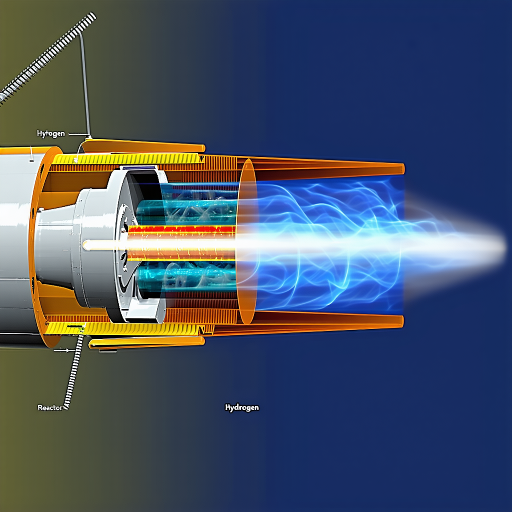 A Blue And Yellow Background Is Used To Illustrate A Diagram Of A Turbine