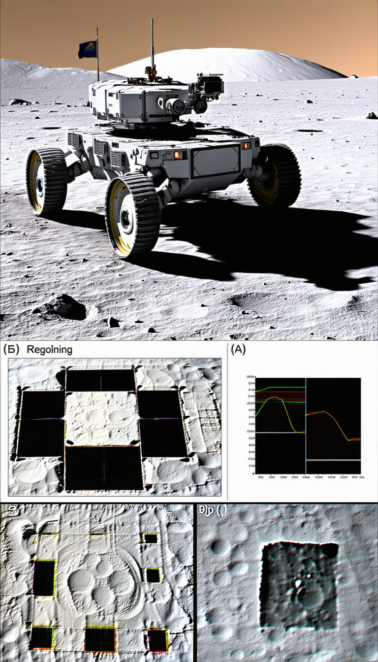 A Robotic Vehicle On A Surface, Possibly A Moon Or A Planet