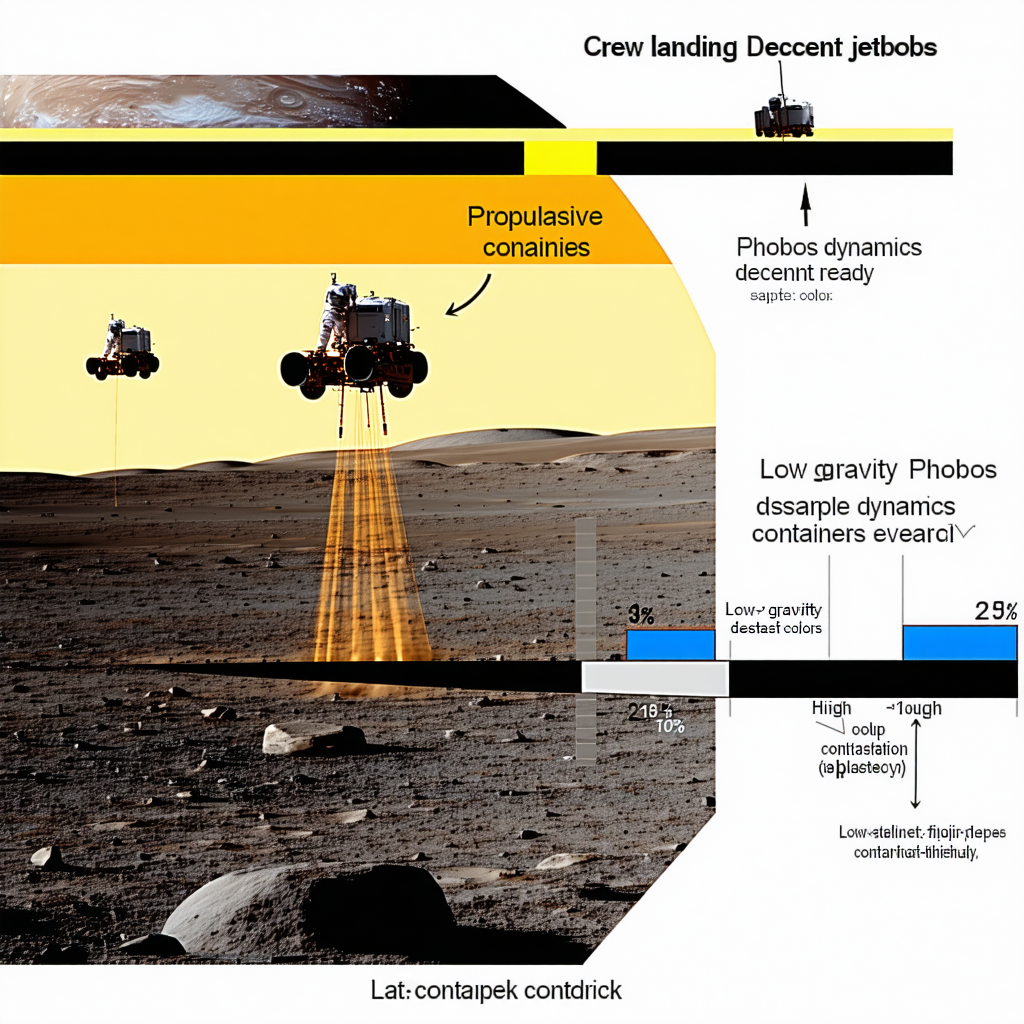 A Spacecraft On A Planet, With Two Smaller Spacecrafts Flying Nearby