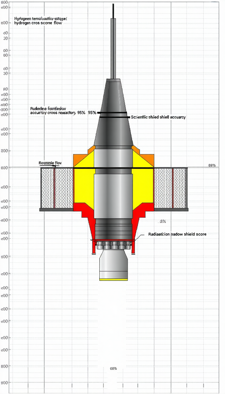 A Yellow And Red Rocket Is Shown In A Diagram