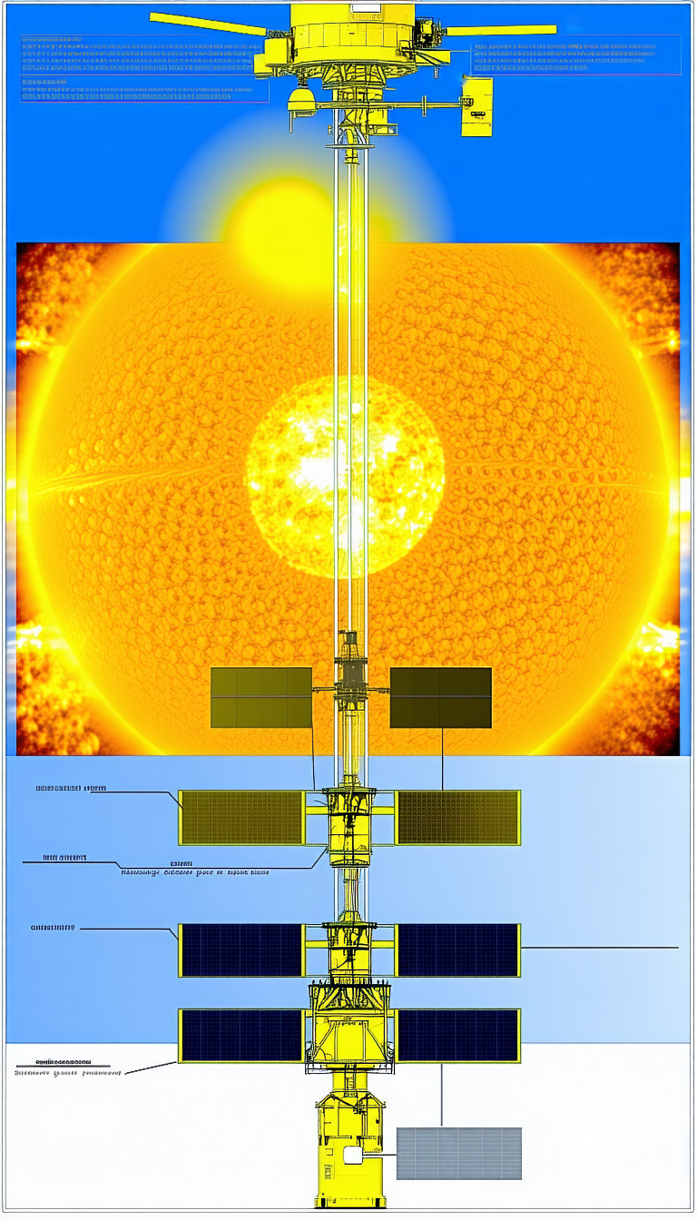 A Large Yellow Sun Is Shown In The Center Of The Image