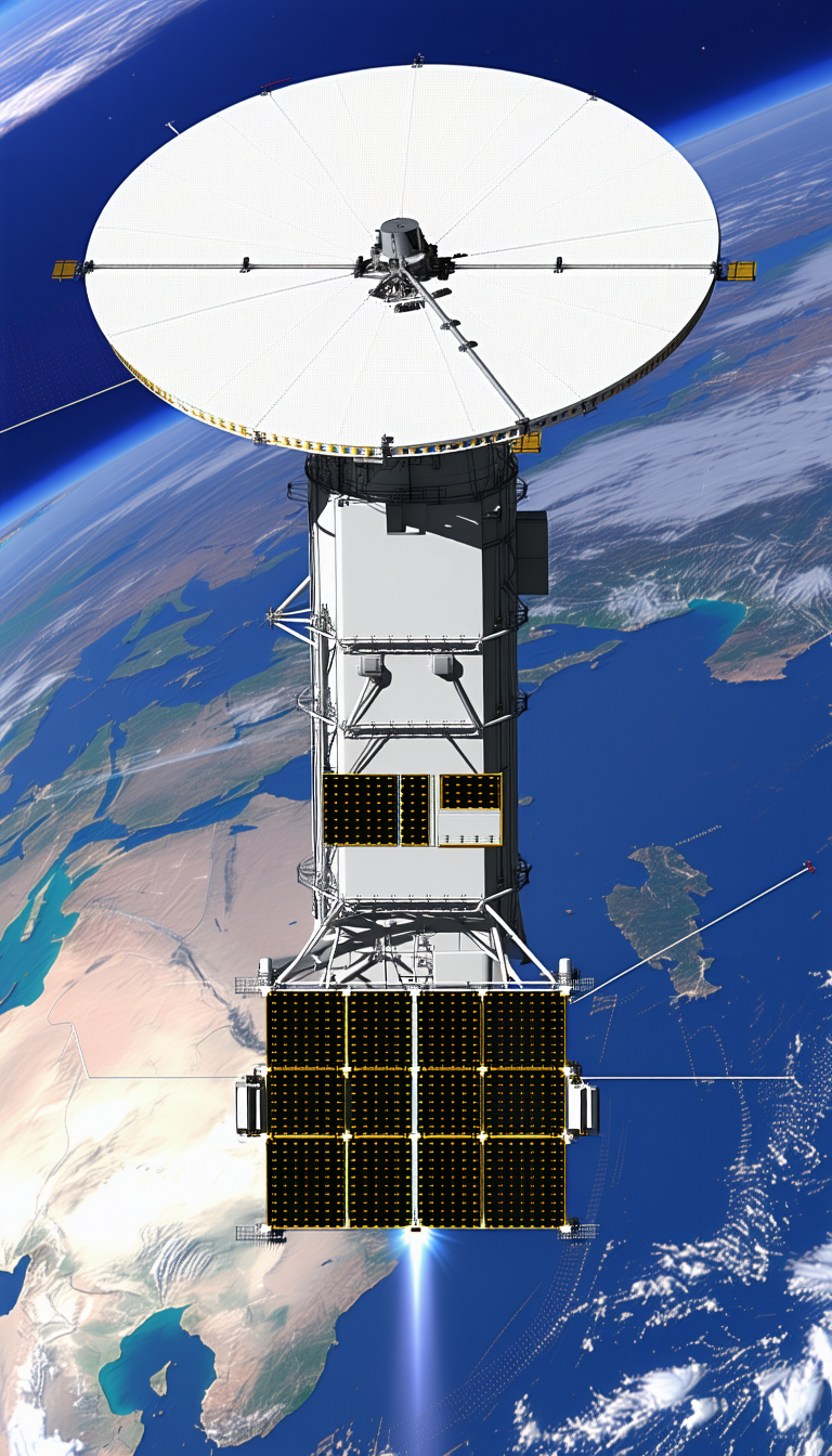 A Large Satellite Dish, Which Is Part Of A Space Station