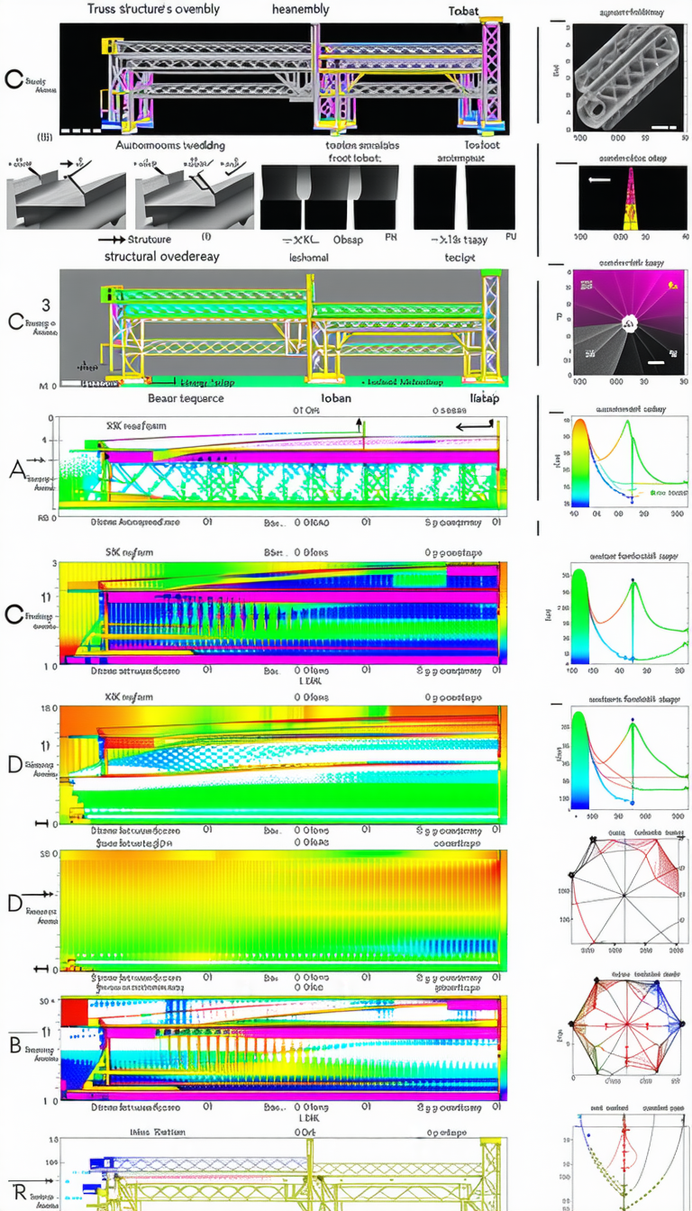 The Image Is A Series Of Graphs And Diagrams, Each Showing Different Aspects Of A Bridge