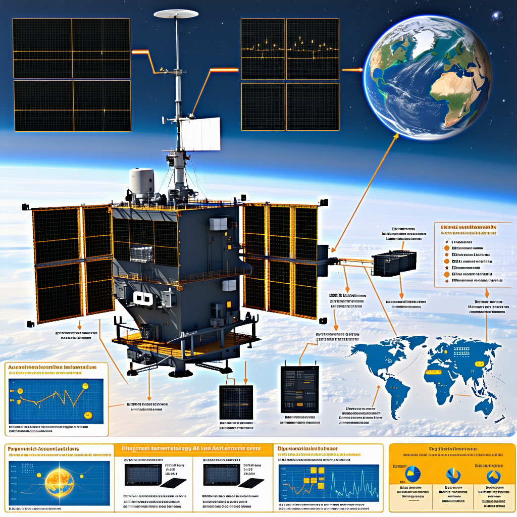 poster that space satellite