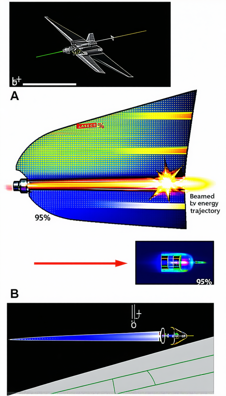 The Image Is A Diagram Showing The Energy Transfer From A Laser To A Beam