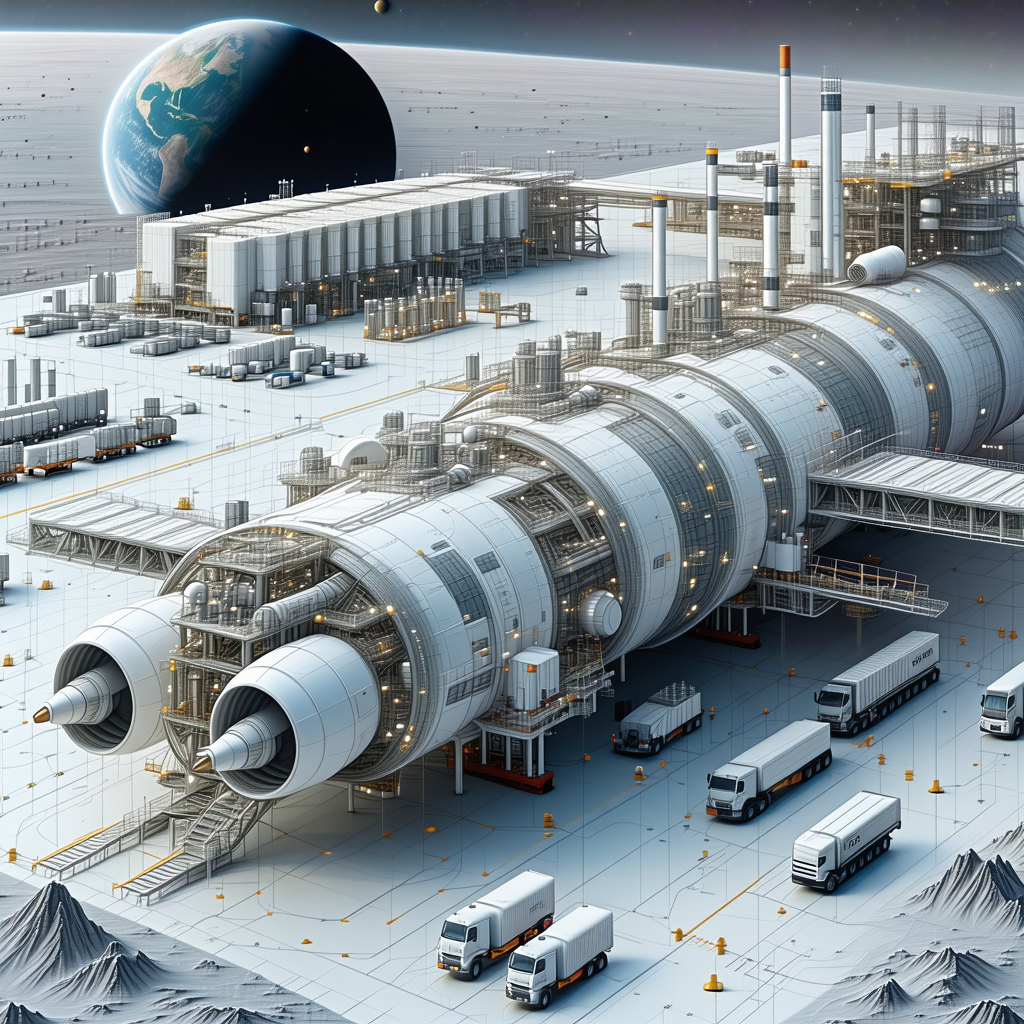 image, there large white spacecraft