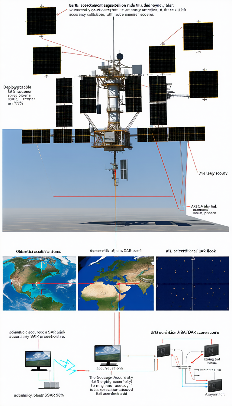 The Image Is A Diagram Showing The Different Parts Of A Satellite