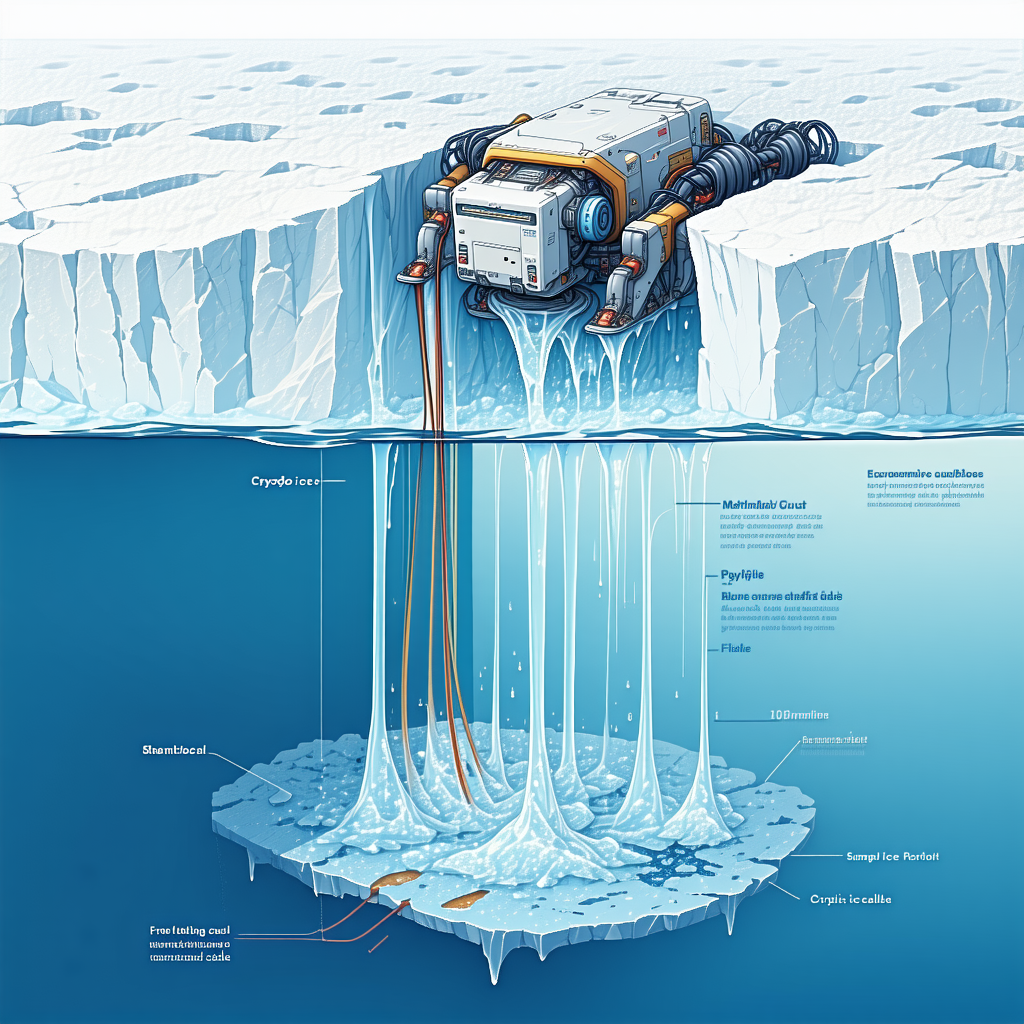 A Large Iceberg Floating In The Ocean