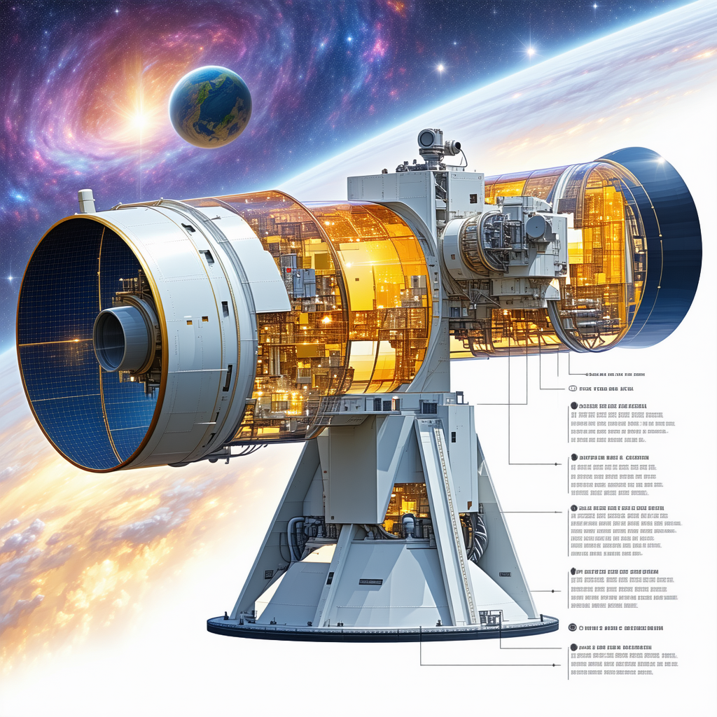 detailed illustration space station