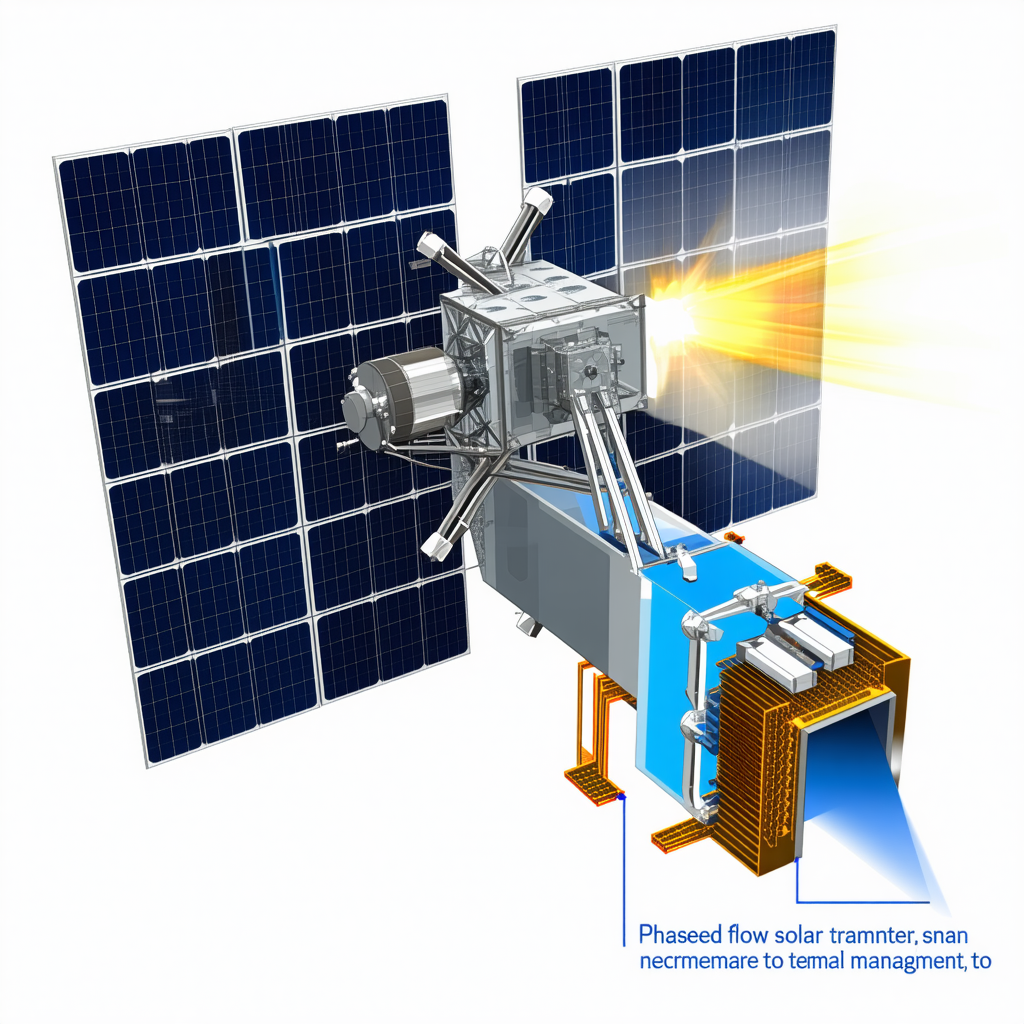 A Solar Panel With A Blue Box Attached To It