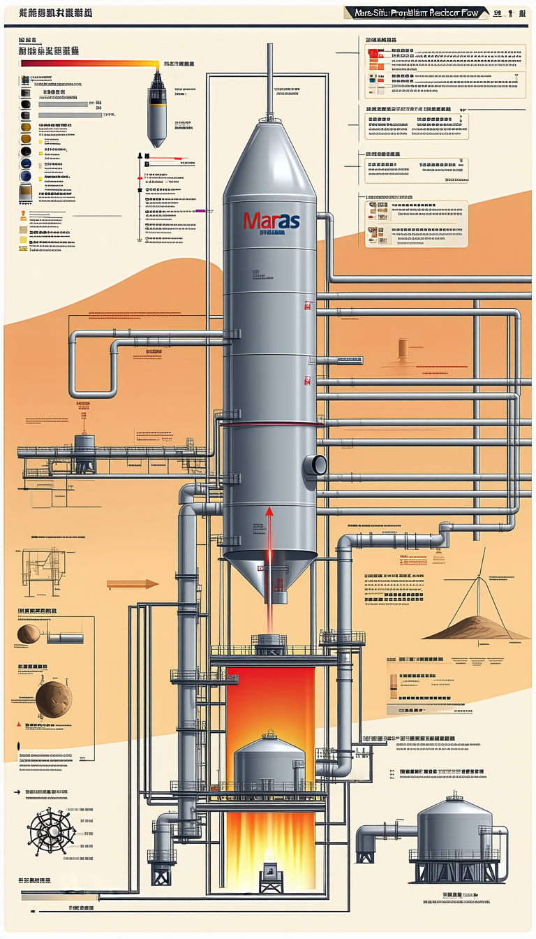 The Image Is A Large, Detailed Diagram Of A Factory, Specifically A Mars Factory