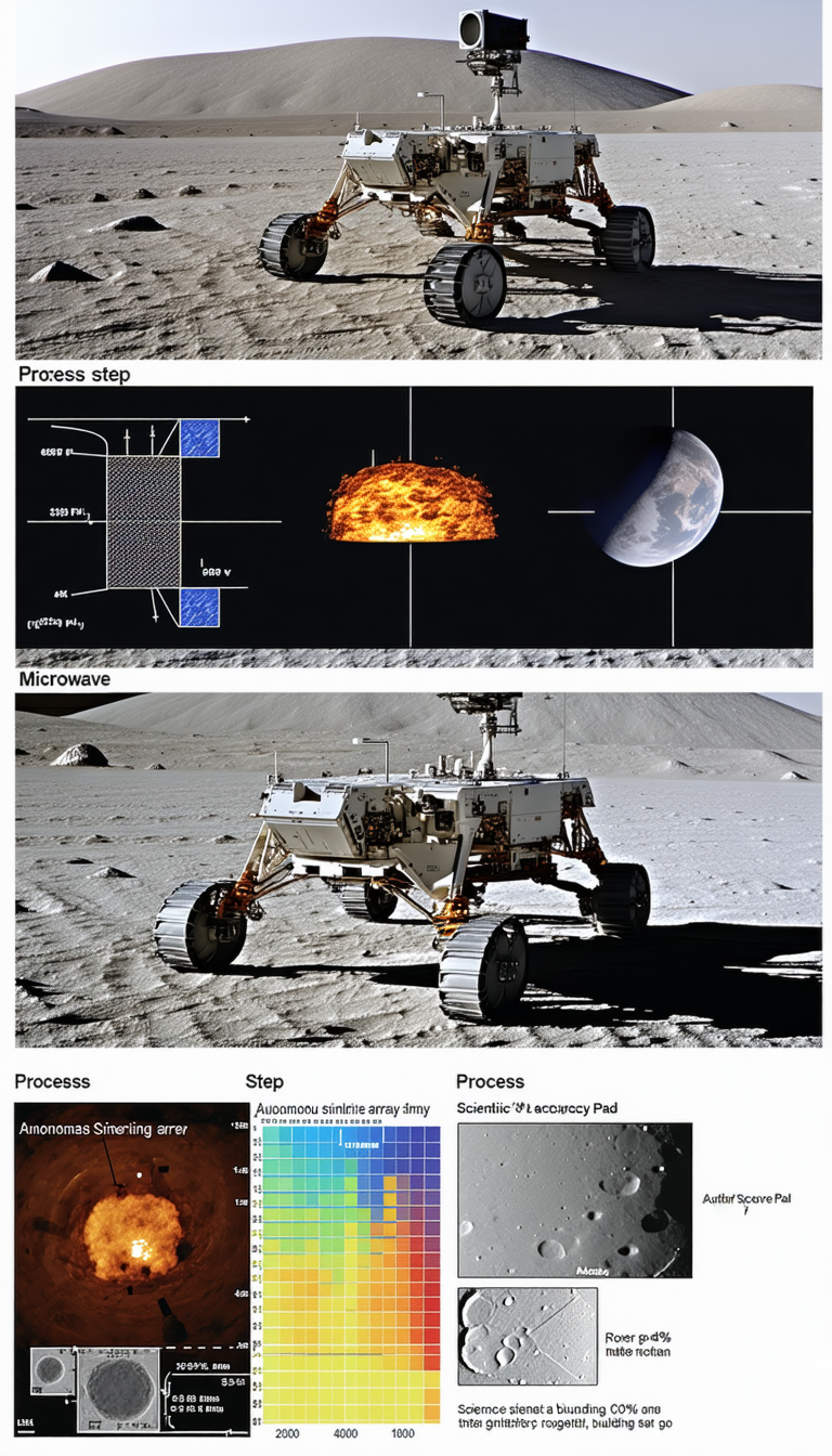 The Image Is A Diagram Showing The Process Of A Spacecraft's Landing On A Planet