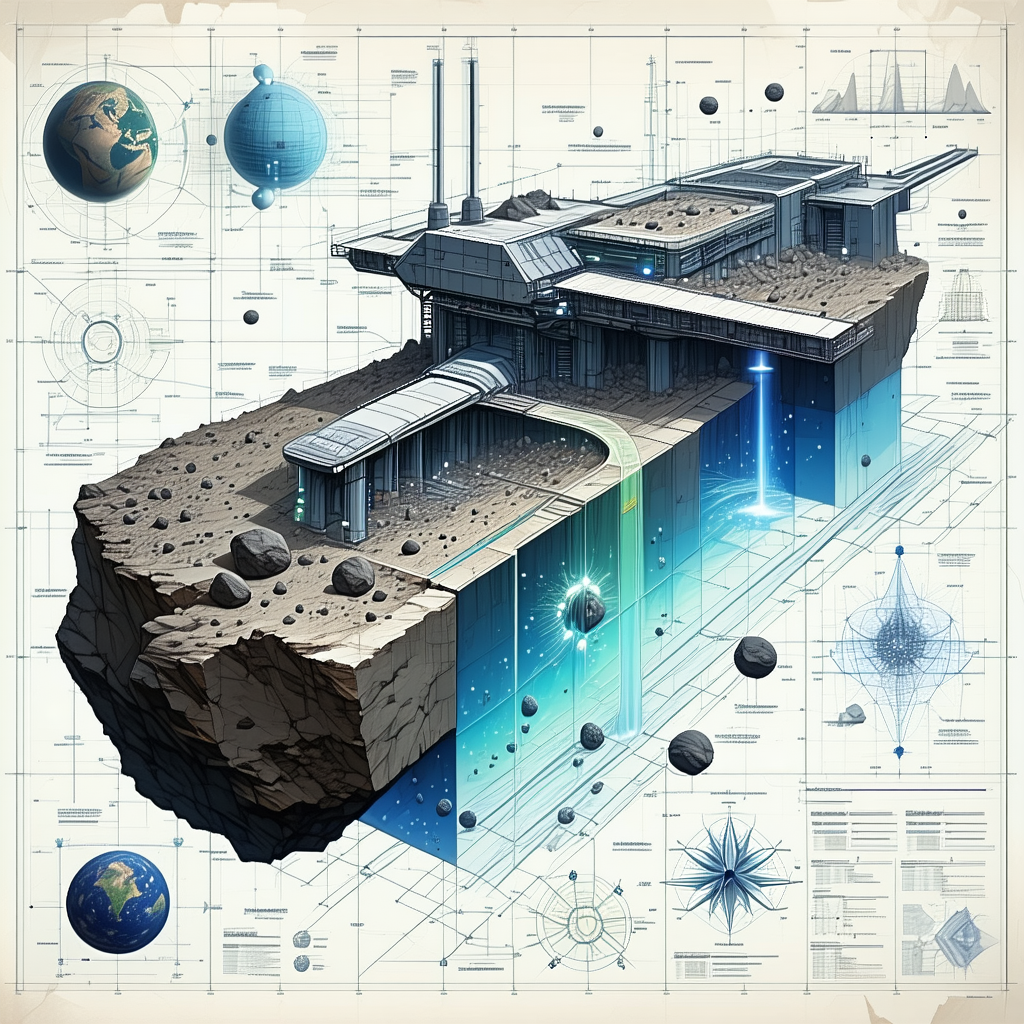 detailed drawing space station