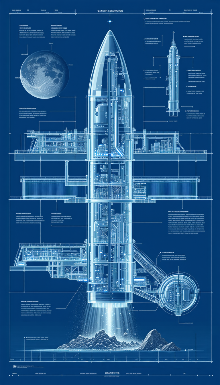 A Large Blue Spacecraft Is Shown In A Diagram, With Various Parts Labeled