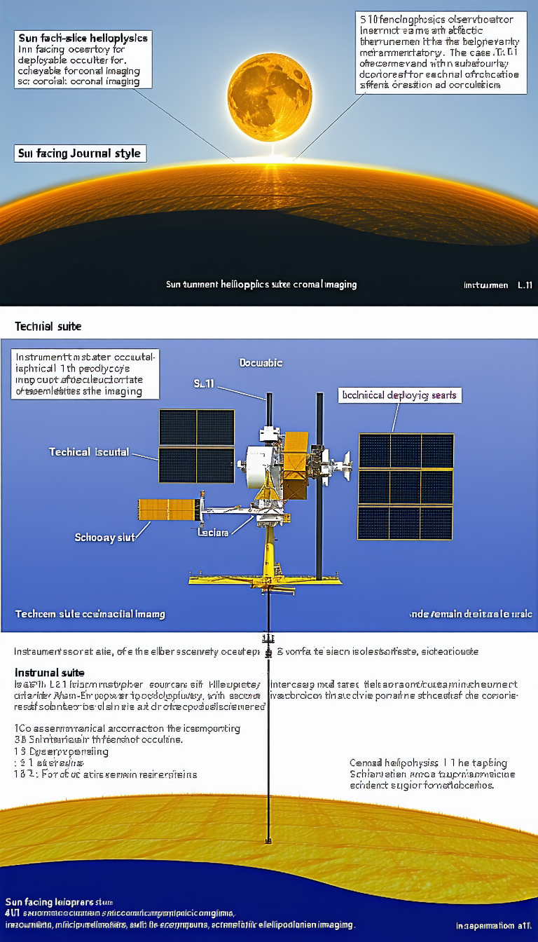 The Image Is A Diagram Of A Spacecraft, Specifically A Satellite, With Various Parts Labeled