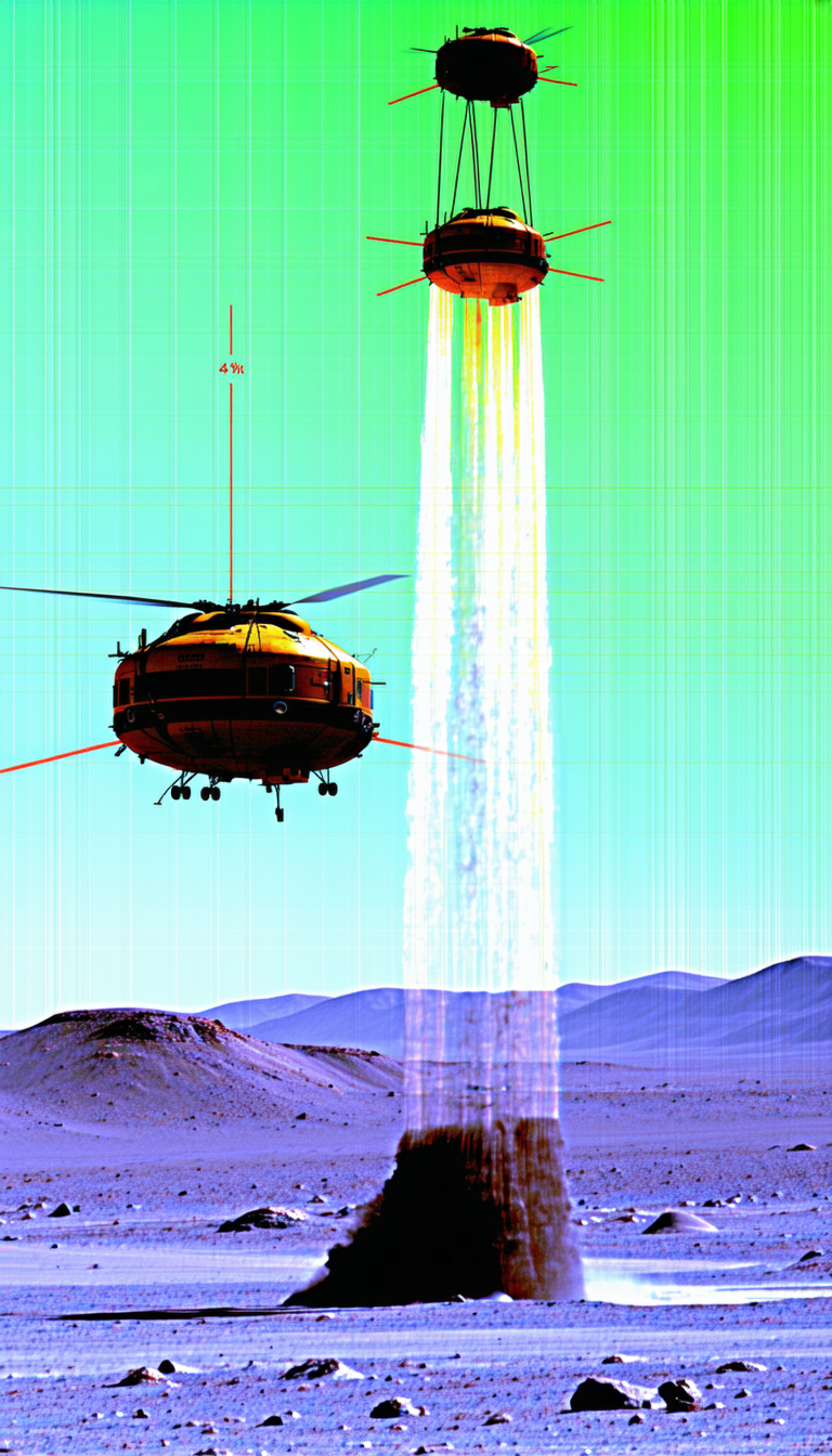 A Helicopter Flying In The Sky, With A Trail Of Smoke Coming From It