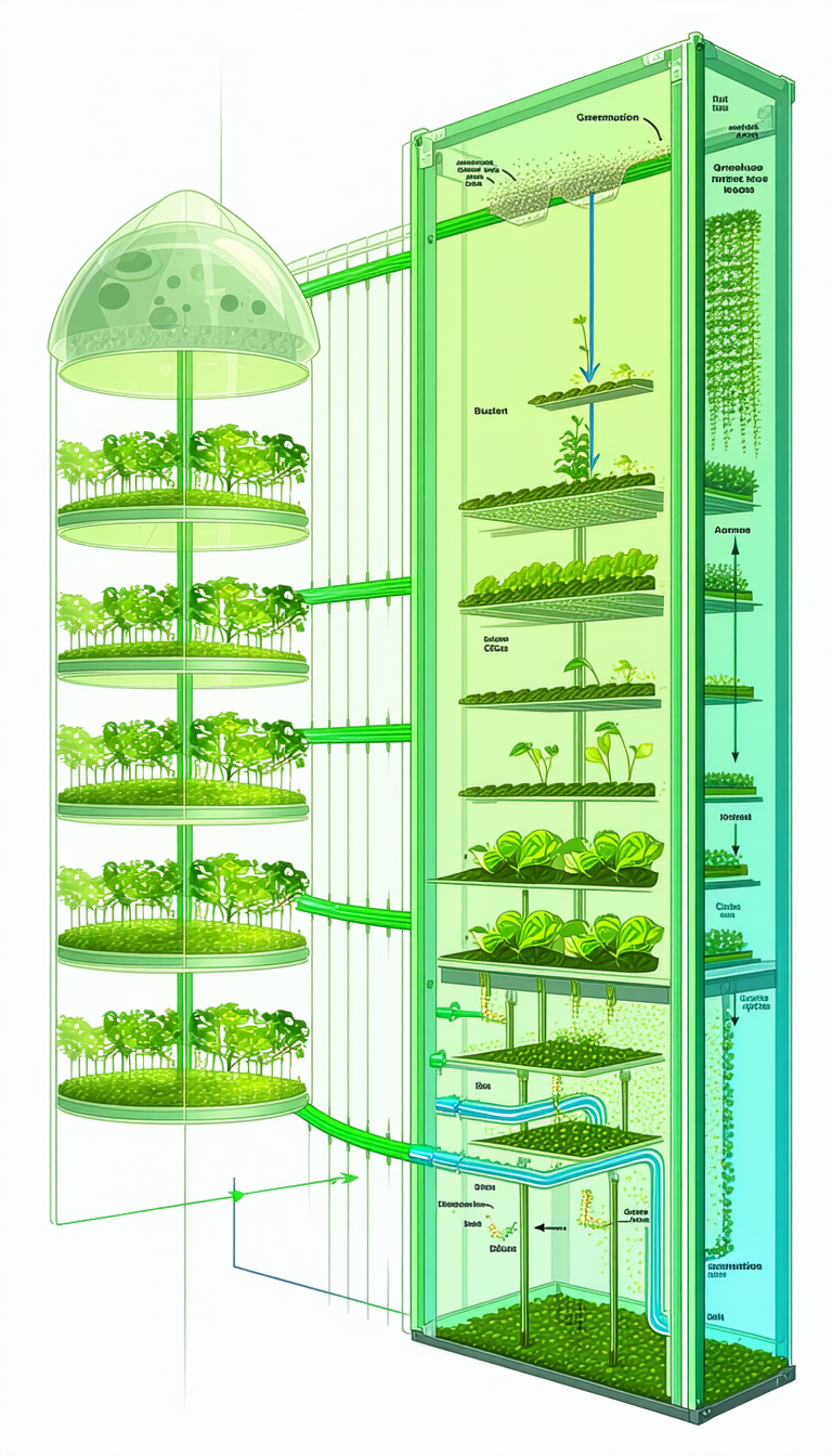 In The Image, There Is A Large Greenhouse Filled With Various Plants